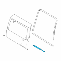 OEM 2000 Chevrolet Tracker Unit, Back Door Balancer (On Esn) Diagram - 30021389