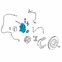 OEM BMW 330i Driver Side Brake Caliper Front Diagram - 34-11-6-799-465