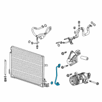 OEM 2019 Cadillac ATS Front AC Tube Diagram - 23108200