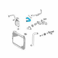 OEM 2003 Toyota Tundra Upper Hose Diagram - 16571-0F010