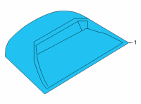 OEM 2021 Nissan Versa Stop Lamp Assembly-High Mounting Diagram - 26590-5EF0A