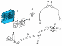 OEM 2022 GMC Sierra 3500 HD Vapor Canister Diagram - 84325521