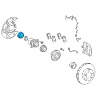 OEM 2008 Toyota Sequoia Grease Cap Diagram - 43442-0C010