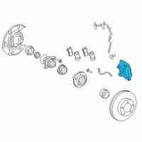 OEM 2010 Toyota Sequoia Caliper Diagram - 47750-0C030