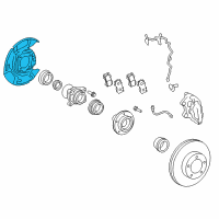 OEM Toyota Sequoia Dust Shield Diagram - 47703-0C031