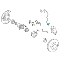 OEM Toyota Sequoia Front Speed Sensor Diagram - 89542-0C020