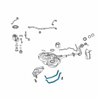 OEM 2012 Lexus CT200h Band Sub-Assembly, Fuel Diagram - 77601-47090