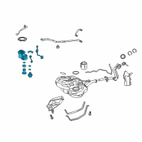 OEM 2013 Toyota Prius Fuel Pump Assembly Diagram - 77020-47081