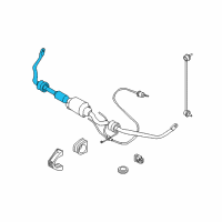 OEM 2004 BMW 745Li Active Stabilizer Bar Diagram - 37-11-6-780-009