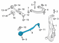 OEM 2022 BMW X5 RIGHT TENSION STRUT WITH RUB Diagram - 31-10-8-093-822