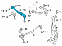 OEM 2022 BMW X5 CONTROL ARM WITH RUBBER BUSH Diagram - 31-10-8-093-823