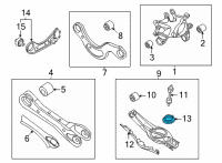 OEM 2020 Hyundai Sonata Pad-Rear Spring, LWR Diagram - 55333-L1000