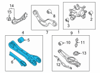 OEM Hyundai Tucson ARM ASSY-RR ASSIST, LH Diagram - 55250-N9050