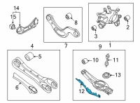 OEM 2022 Hyundai Tucson COVER-RR LWR ARM, LH Diagram - 55230-N9000