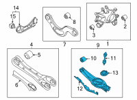 OEM 2022 Hyundai Tucson ARM COMPLETE-RR LWR, LH Diagram - 55210-N9050