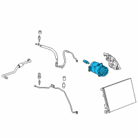 OEM 2006 Chevrolet Corvette Compressor Diagram - 19418175