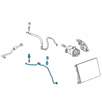 OEM 2004 Cadillac XLR AC Tube Diagram - 22759527