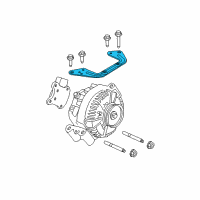 OEM Mercury Mount Bracket Diagram - 2L2Z-10153-BA