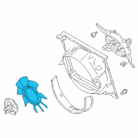 OEM Ford F-250 Super Duty Fan Blade Diagram - HC3Z-8600-A