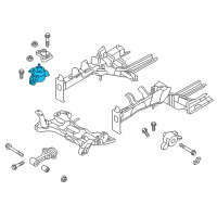 OEM 2012 Hyundai Elantra Engine Mounting Bracket Assembly Diagram - 21810-A5000