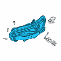 OEM 2020 Jeep Cherokee HEADLAMP Right Diagram - 68275944AH