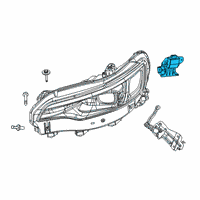 OEM 2019 Jeep Cherokee Module-HEADLAMP LEVELING Diagram - 68290302AC