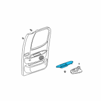 OEM 2002 Toyota Tundra Armrest Diagram - 74260-0C010-B1