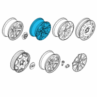 OEM 2012 Ford Taurus Wheel, Alloy Diagram - BG1Z-1007-A