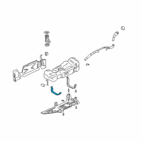 OEM 2009 Chevrolet Trailblazer Strap Asm-Fuel Tank Diagram - 15180194
