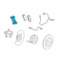 OEM Buick Regal Caliper Support Diagram - 22796450