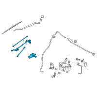 OEM 2017 Nissan NV200 Drive Assy-Windshield Wiper Diagram - 28800-3LM0A