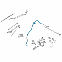 OEM Nissan Tube Assy-Windshield Washer Diagram - 28935-3LM0A