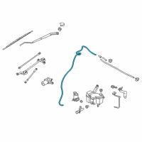 OEM 2017 Nissan NV200 Tube Assy-Windshield Washer Diagram - 28935-3LM0A