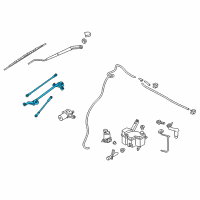 OEM 2017 Nissan NV200 Link Assy-Wiper Diagram - 28840-3LM0A