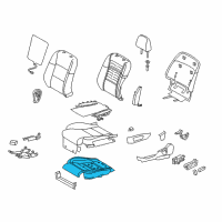 OEM Lexus GS F Pad, Front Seat Cushion Diagram - 71512-30750