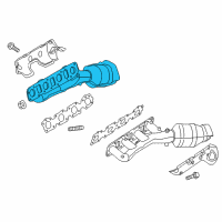 OEM 2017 Nissan Armada Exhaust Manifold With Catalytic Converter Diagram - 140E2-EZ30A
