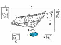 OEM 2020 Toyota Mirai Control Module Diagram - 81107-62040