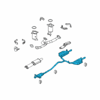 OEM Lincoln MKZ Muffler & Pipe Diagram - 9H6Z-5230-B