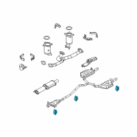 OEM 2011 Lincoln MKZ Muffler & Pipe Insulator Diagram - AE5Z-5F262-B