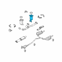 OEM Ford Fusion Catalytic Converter Diagram - 7T4Z-5E212-A