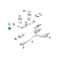 OEM Ford Taurus X Converter Support Bracket Diagram - 8G1Z-5A204-C