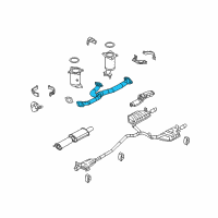 OEM 2010 Lincoln MKZ Front Pipe Diagram - 7H6Z-5G274-A