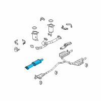 OEM 2011 Ford Fusion Resonator Diagram - 9H6Z-5A289-B