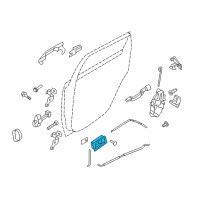 OEM 2008 Ford Focus Handle, Inside Diagram - 8S4Z-7822600-AA