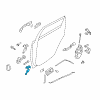 OEM 2005 Ford Focus Upper Hinge Diagram - 6S4Z-5426801-BA