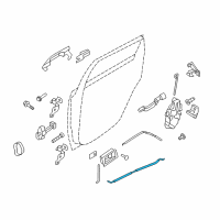 OEM Ford Focus Lock Rod Diagram - 8S4Z-54264B14-A