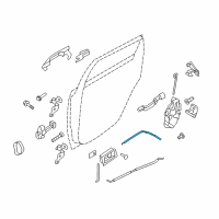 OEM 2008 Ford Focus Lock Cable Diagram - 8S4Z-54221A00-A