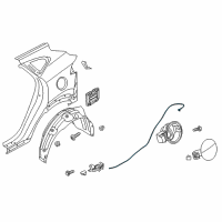 OEM 2018 Hyundai Tucson Catch & Cable Assembly-Fuel Filler Diagram - 81590-D3000