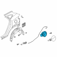 OEM 2017 Hyundai Tucson Housing-Fuel Filler Door Diagram - 69513-D3000