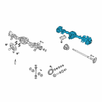 OEM 2009 Dodge Nitro Axle-Rear Complete Diagram - 52114456AB